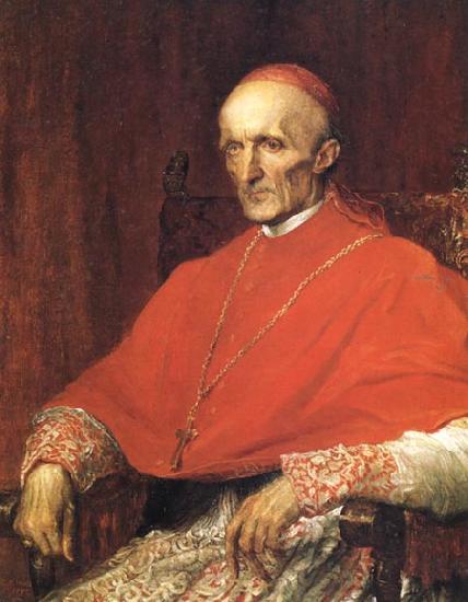 Georeg frederic watts,O.M.S,R.A. Cardinal Manning oil painting image
